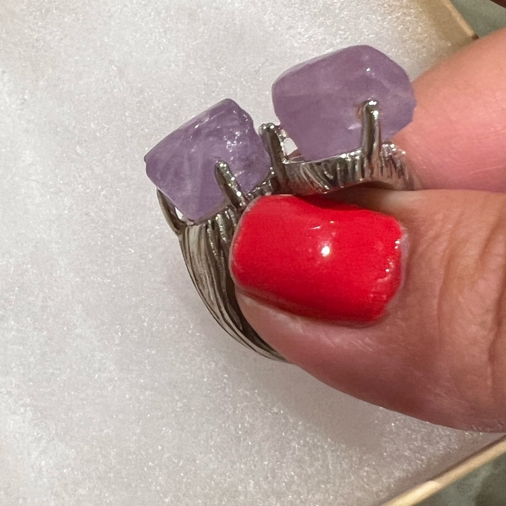 Statement Ring With Amethyst - image 7